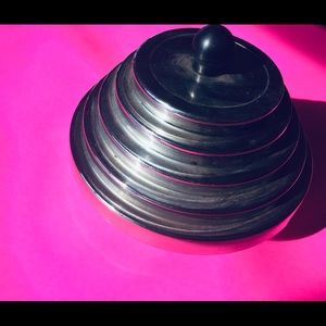 Vintage Pewtertone Mann 1984 dish